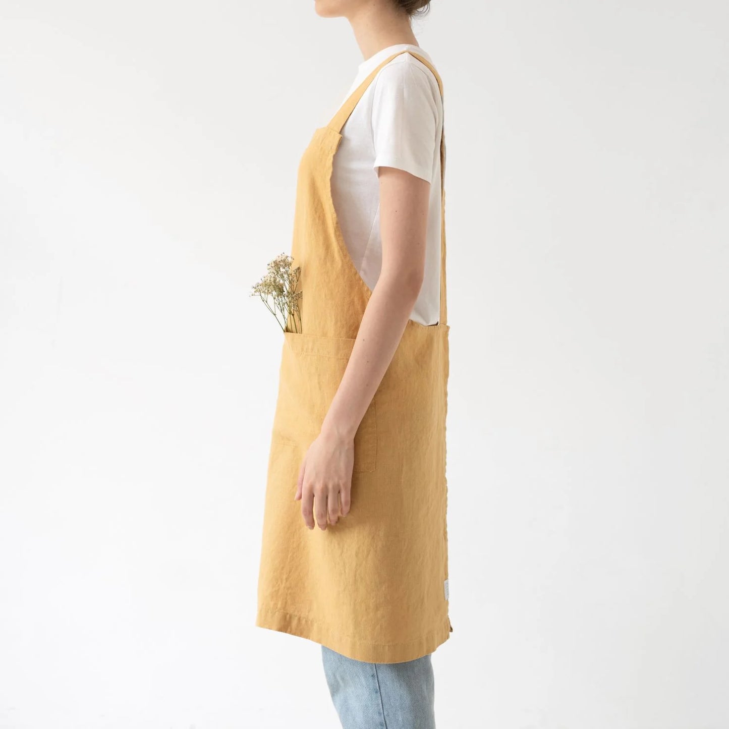 Linen Tales %uyum_store% Linen Crossback Apron Apron